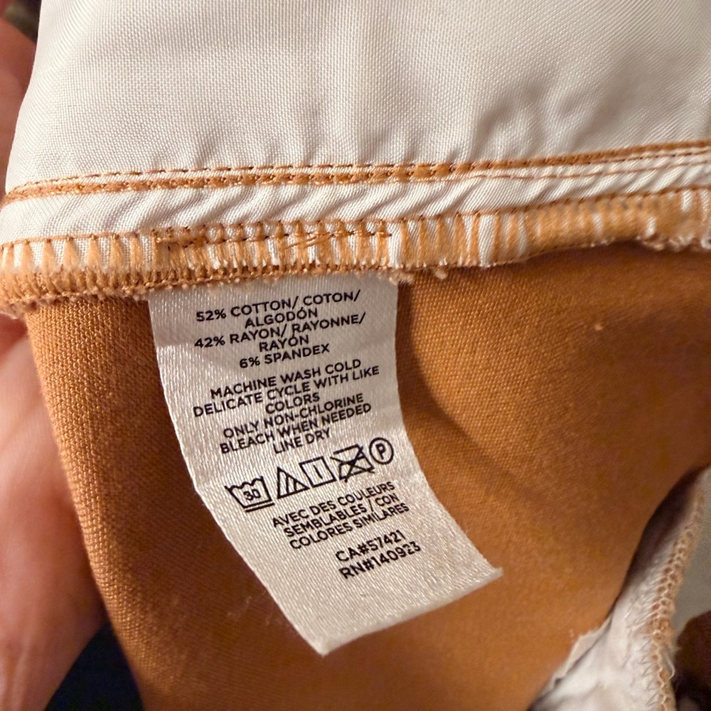 Loft Tan Skinny Ankle Sailor Trousers Size 8 - Picture 13 of 13
